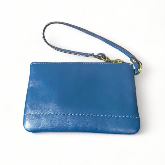 Coach Blue Leather Wristlet - Picture 3 of 5